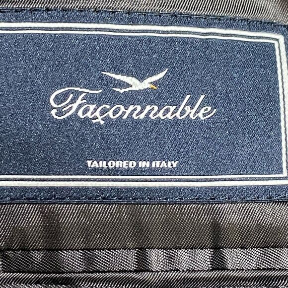 Faconnable Men's 55% Silk 45% Wool 46-47 L us) 58 Eu) Sport Coat Blazer Jacket - Picture 11 of 12
